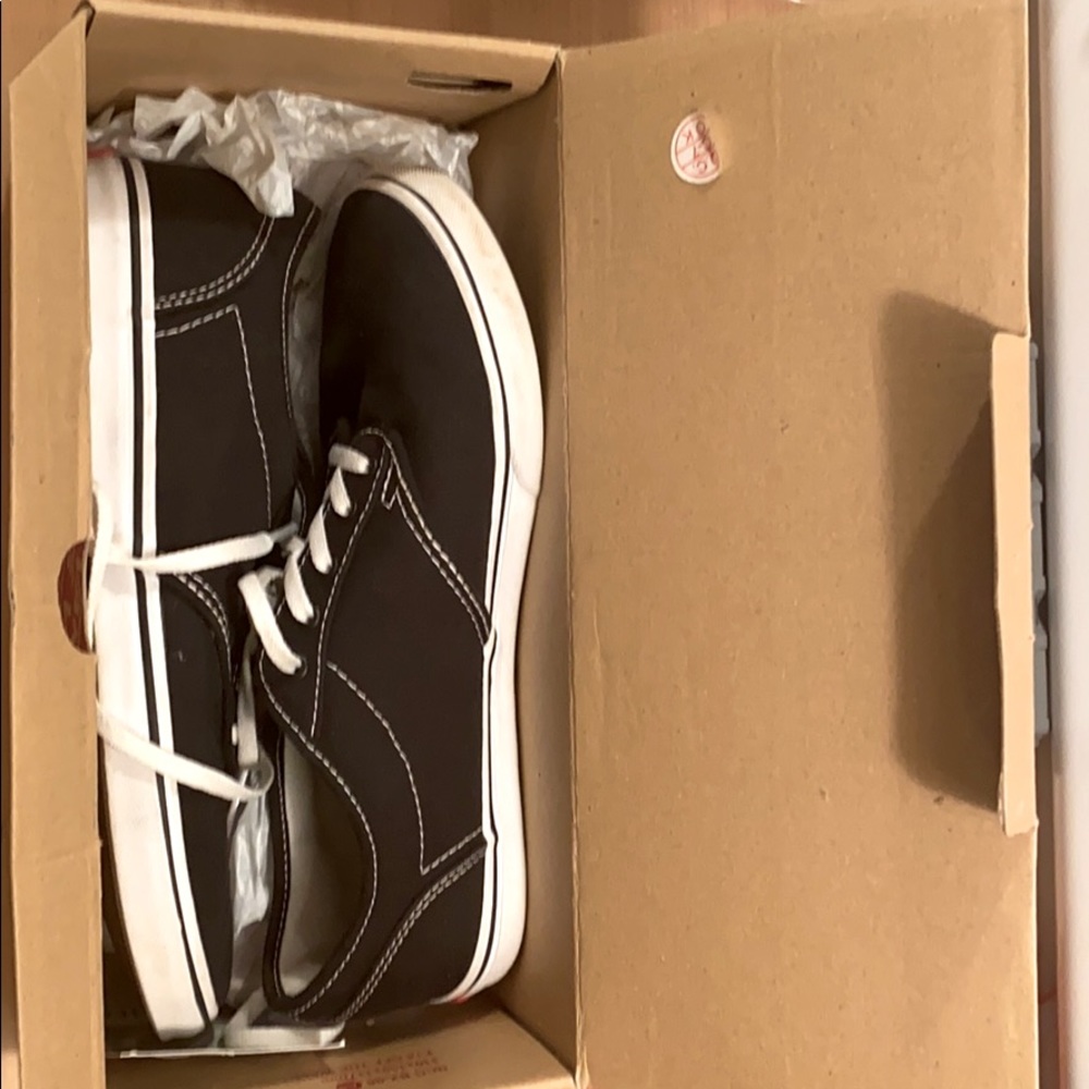 Black Vans worn only once or twice